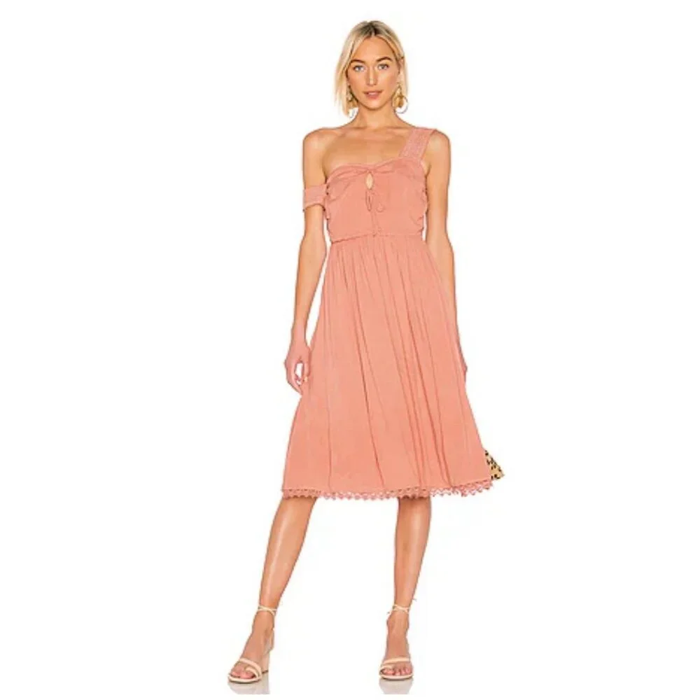 boho dress revolve House of Harlow 1960 | Dresses | House Of Harlow 96 X Midi Womens Sz Xl Party Casual Pink Francis Maxi Dress in Waffle White dress Color:Ivory/porcelain